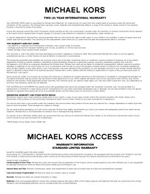 michael kors warranty dillards|Michael Kors canada warranty.